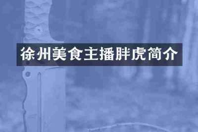 徐州美食主播胖虎简介