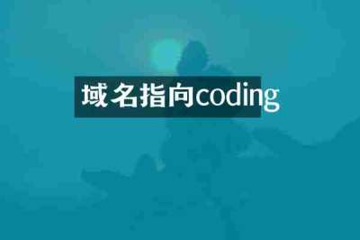 域名指向coding