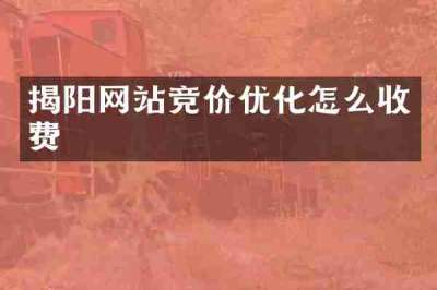 揭阳网站竞价优化怎么收费