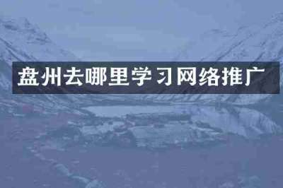 盘州去哪里学习网络推广