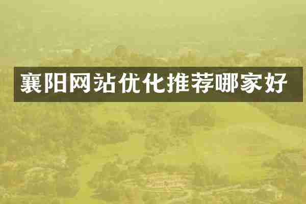 襄阳网站优化推荐哪家好