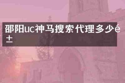 邵阳uc神马搜索代理多少钱