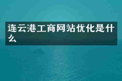 连云港工商网站优化是什么