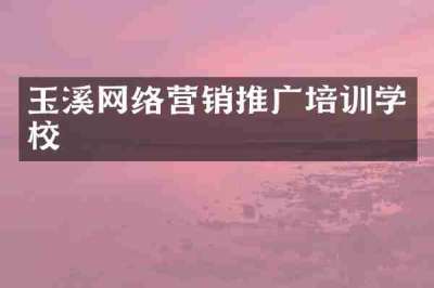 玉溪网络营销推广培训学校