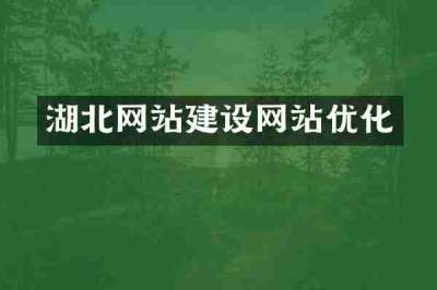 湖北网站建设网站优化