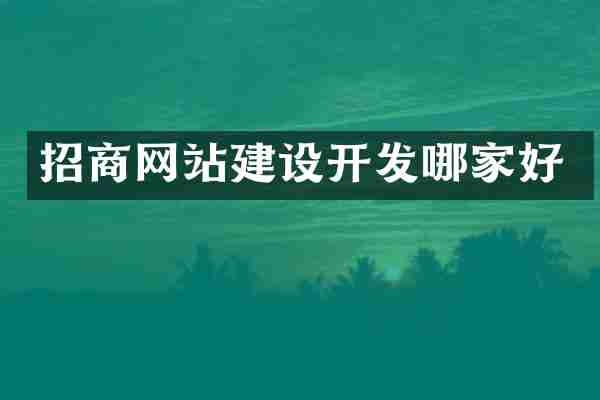 招商网站建设开发哪家好