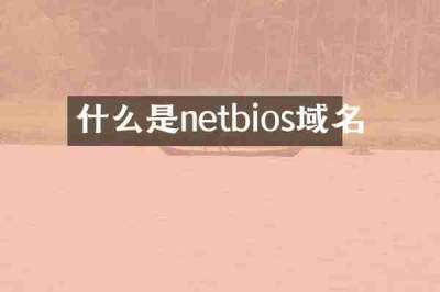 什么是netbios域名