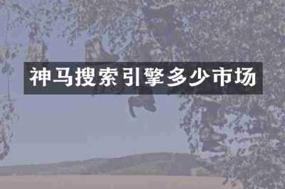 神马搜索引擎多少市场