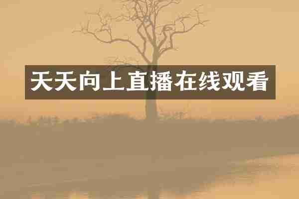 天天向上直播在线观看