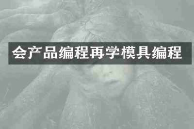 会产品编程再学模具编程