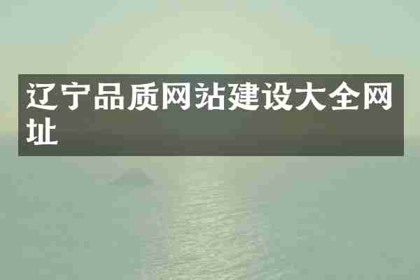 辽宁品质网站建设大全网址