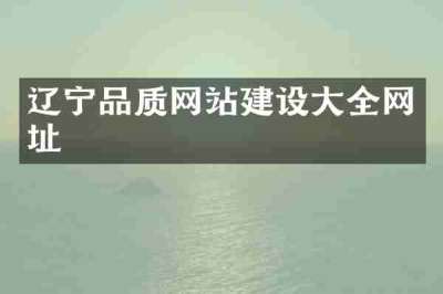 辽宁品质网站建设大全网址