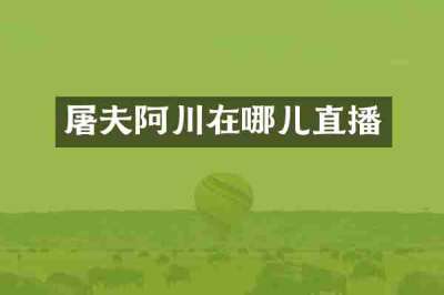 屠夫阿川在哪儿直播