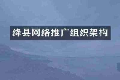 绛县网络推广组织架构