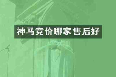 神马竞价哪家售后好
