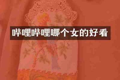 哔哩哔哩哪个女的好看