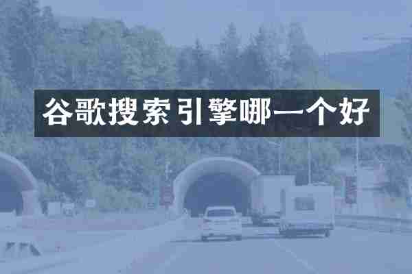 谷歌搜索引擎哪一个好