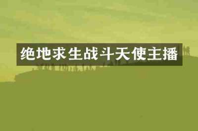 绝地求生战斗天使主播