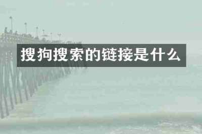 搜狗搜索的链接是什么