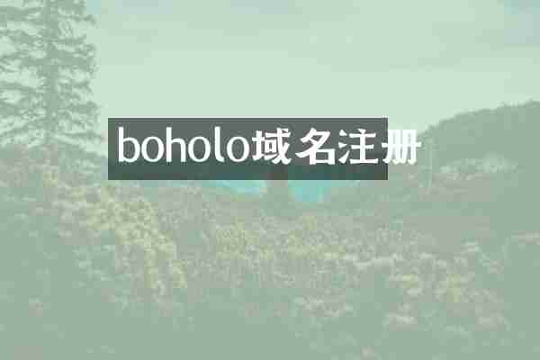 boholo域名注册
