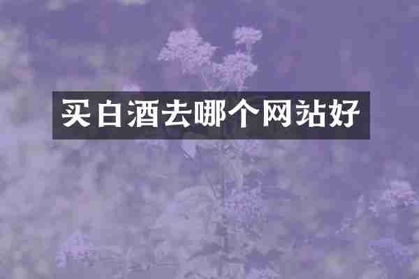 买白酒去哪个网站好