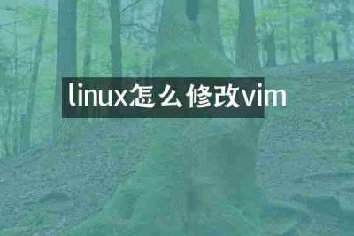 linux怎么修改vim