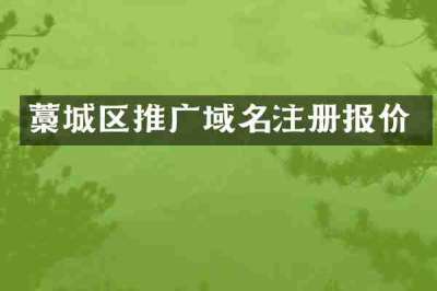 藁城区推广域名注册报价