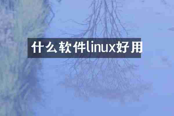 什么软件linux好用
