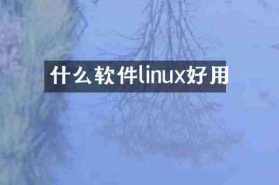 什么软件linux好用