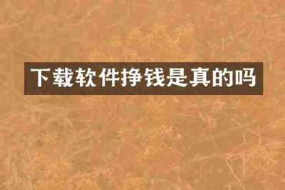 下载软件挣钱是真的吗