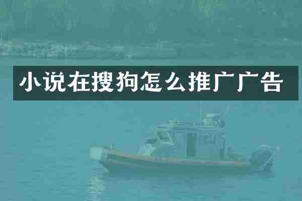 小说在搜狗怎么推广广告