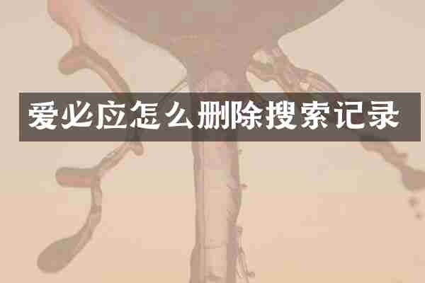爱必应怎么删除搜索记录