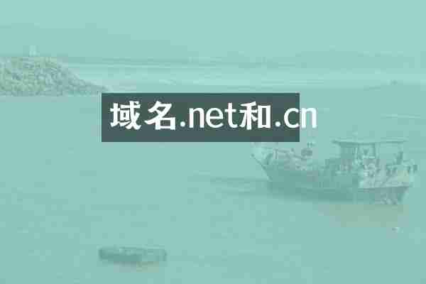 域名.net和.cn
