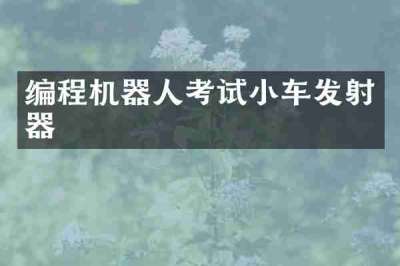 编程机器人考试小车发射器