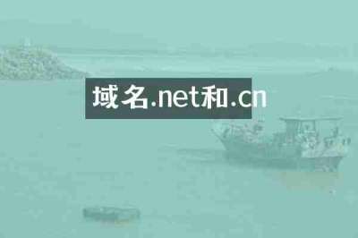 域名.net和.cn