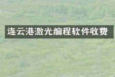 连云港激光编程软件收费