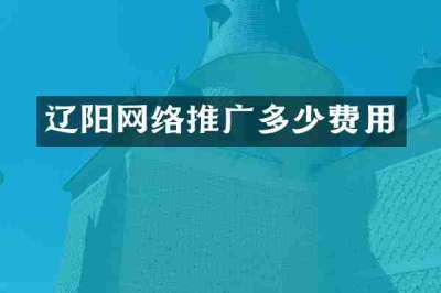 辽阳网络推广多少费用