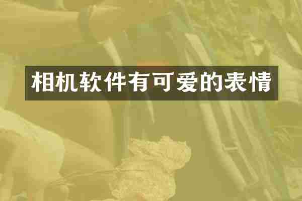 相机软件有可爱的表情