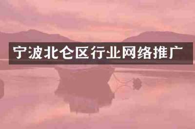 宁波北仑区行业网络推广