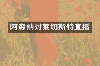 阿森纳对莱切斯特直播