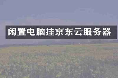 闲置电脑挂京东云服务器