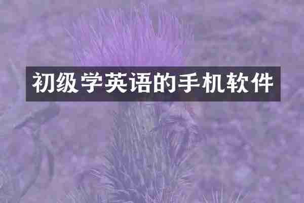 初级学英语的手机软件