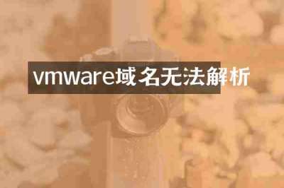 vmware域名无法解析