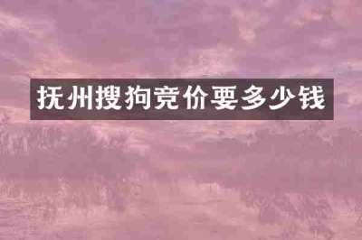 抚州搜狗竞价要多少钱