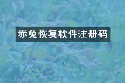 赤兔恢复软件注册码