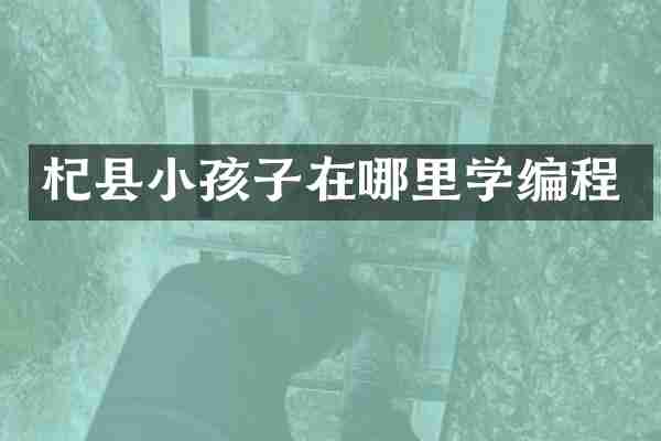 杞县小孩子在哪里学编程