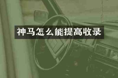 神马怎么能提高收录