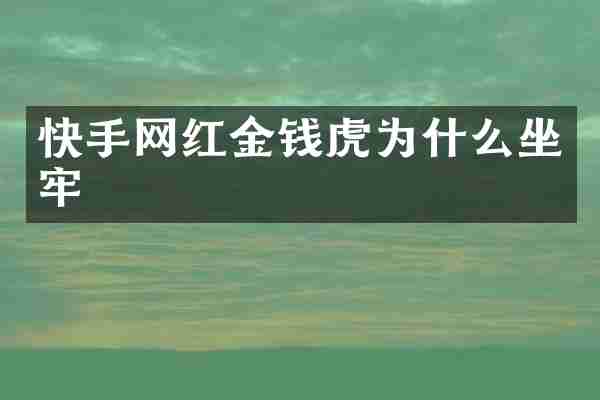 快手网红金钱虎为什么坐牢