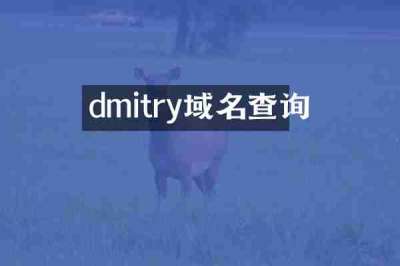 dmitry域名查询