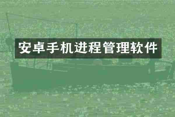 安卓手机进程管理软件